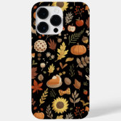 Herbstblätter und Pumpkins-Erntedank Case-Mate iPhone Hülle (Rückseite)
