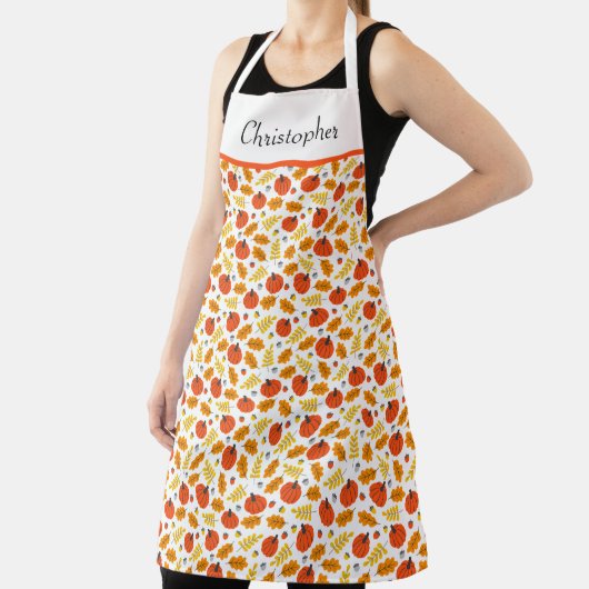 Herbstblätter und Pumpkins Schürze (InSitu)