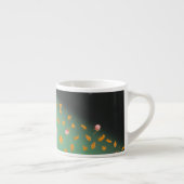 Herbstblätter und Rose Espressotasse (Rechts)