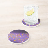 Herbstblätter und Rose Sandstein Getränkeuntersetzer (Seite)