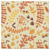 Herbstblätter und Waldbrände Berries Brauner Orang Stoff (Nahaufnahme)