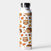 Herbstblätter und Waldtiere Trinkflasche (Links)