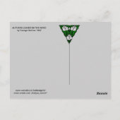 HERBSTBLÄTTER UND WIND /MODEKOSTÜMDESIGNER POSTKARTE (Rückseite)