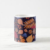 Herbstblätter, Vintage Pilzbilder. Kaffeetasse (Mittel)