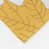 Herbstblätter, Vintages nahtloses Design. Fleecedecke (Ecke)