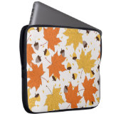 Herbstblätter, Vintages nahtloses Design. Laptopschutzhülle (Vorne Rechts)