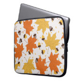 Herbstblätter, Vintages nahtloses Design. Laptopschutzhülle (Vorderseite Links)