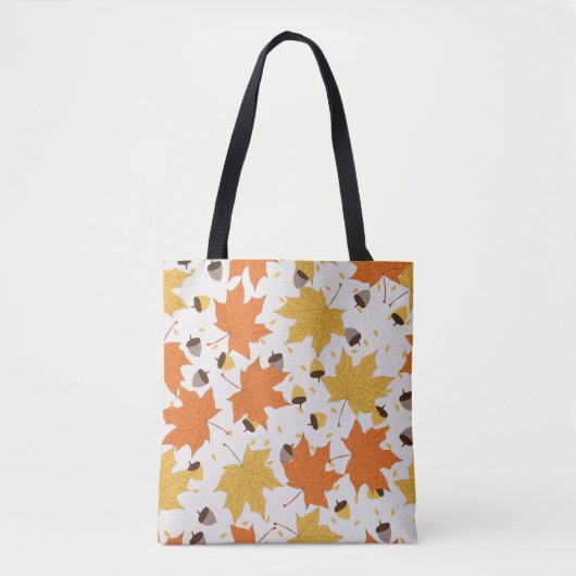Herbstblätter, Vintages nahtloses Design. Tasche (Vorderseite)