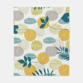 Herbstblätter, Vintages nahtloses Muster. Fleecedecke (Vorderseite)