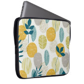 Herbstblätter, Vintages nahtloses Muster. Laptopschutzhülle (Vorne Rechts)