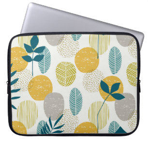 Herbstblätter, Vintages nahtloses Muster. Laptopschutzhülle