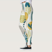 Herbstblätter, Vintages nahtloses Muster. Leggings (Links)