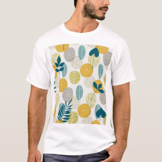 Herbstblätter, Vintages nahtloses Muster. T-Shirt