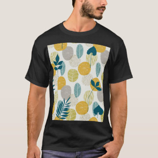 Herbstblätter, Vintages nahtloses Muster. T-Shirt
