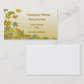 Herbstblätter Visitenkarte (Vorne/Hinten)