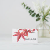 Herbstblätter Visitenkarte (Stehend Vorderseite)