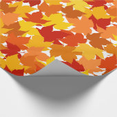 Herbstblätter von Ahorn Geschenkpapier (Ecke)