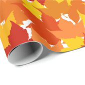 Herbstblätter von Ahorn Geschenkpapier (Rolleneckpunkt)