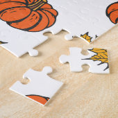 Herbstblätter: Von Hand Gezeichnet Kürbismuster Puzzle (Seite)