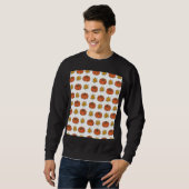 Herbstblätter: Von Hand Gezeichnet Kürbismuster Sweatshirt (Vorne ganz)