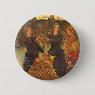 Herbstblätter von Sir John Everett Millais Button