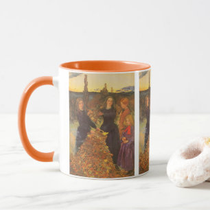 Herbstblätter von Sir John Everett Millais Tasse