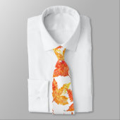 Herbstblätter Wasserfarbe Fall Rustikaler Baum Krawatte (Gebunden)