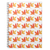 Herbstblätter Wasserfarbe Fall Rustikaler Baum Notizblock (Vorderseite)