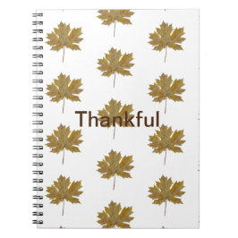 Herbstblätter Wasserfarbe Spiralpapier Foto Notebo Notizblock