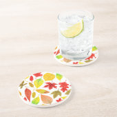 Herbstblätter, wasserfarbig untersetzer (Seite)