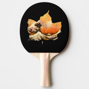 HERBSTBLÄTTER WELLE VON KANAGAWA TISCHTENNIS SCHLÄGER