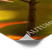 Herbstblätter [Werteplakatpapier] Poster (Ecke)