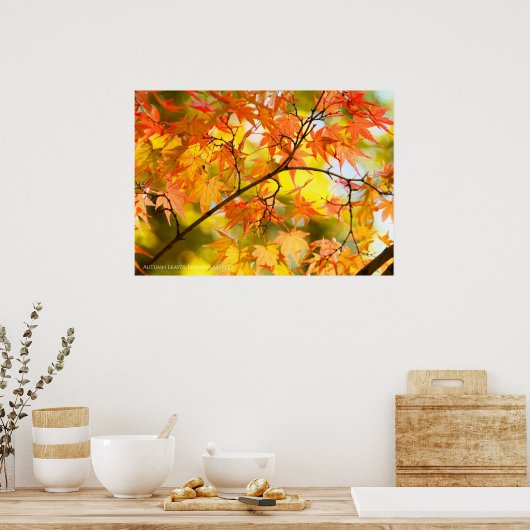 Herbstblätter [Werteplakatpapier] Poster (Küche)