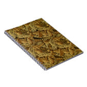Herbstblätter William Morris Muster Notizblock (Rechte Seite)