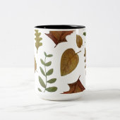 Herbstblätter Zweifarbige Tasse (Mittel)