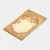 Herbstblätterdekorative Etikettennachweise Post-it Klebezettel (angewinkelt)
