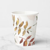 Herbstblätterfallen Pappbecher (Links)