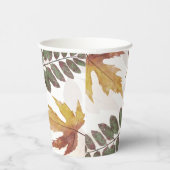 Herbstblätterfallen Pappbecher (Rechts)