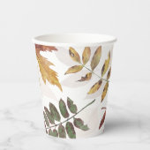 Herbstblätterfallen Pappbecher (Vorderseite)