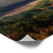 Herbstblätterfelder Barn Nature Orton Art Poster (Ecke)