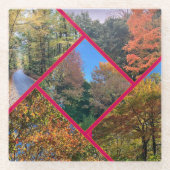 Herbstblätterkollektion Glasuntersetzer (Vorderseite)