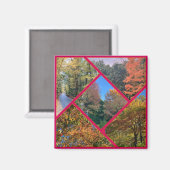 Herbstblätterkollektion Magnet (Vorderseite/Rückseite)