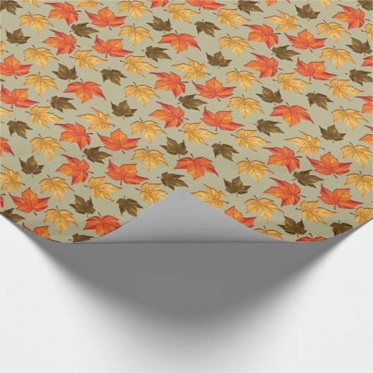 Herbstblättern farbenfrohe, nahtlose Muster Geschenkpapier (Ecke)
