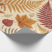 Herbstblättern und Berries - warme, erdige Töne Geschenkpapier (Ecke)