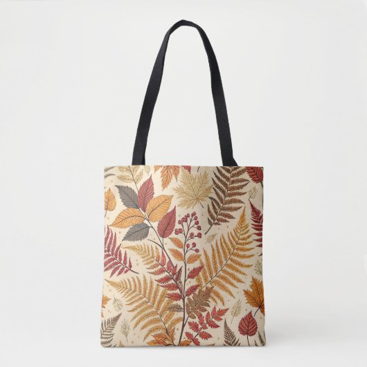 Herbstblättern und Berries - warme, erdige Töne Tasche (Vorderseite)