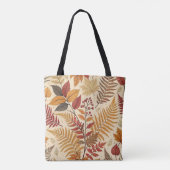 Herbstblättern und Berries - warme, erdige Töne Tasche (Rückseite)