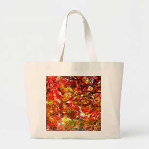 Herbstblättertasche Jumbo Stoffbeutel