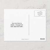 Herbstblätterteig Natur Personalisiert Postkarte (Rückseite)