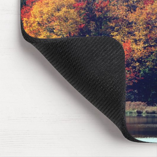 Herbstblätterteigart Mousepad (Ecke)