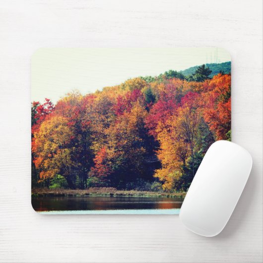 Herbstblätterteigart Mousepad (Mit Mouse)
